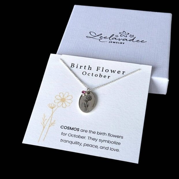 Geboortebloem ketting Oktober Geboortebloem ketting Oktober