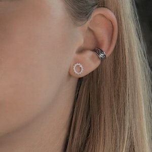 Earcuff Zilveren Zon