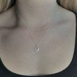 Zilveren Yin Yang ketting