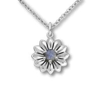 Ketting bloem Labradoriet Zahra