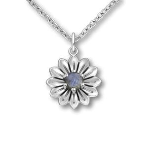 Ketting bloem Labradoriet Zahra