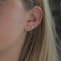 Ear jacket Zirkonia chain