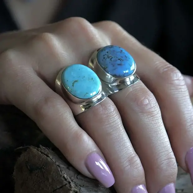 Turquoise ring Anello