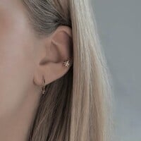 Gold plated earcuff Golden star