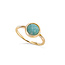 Goldplated ring amazoniet Mona