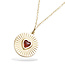 Goldplated ketting hartje Celine