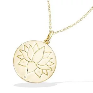 Goldplated ketting Lotus