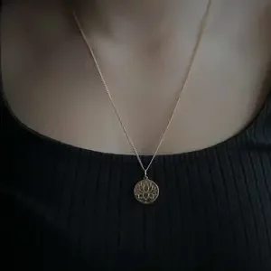 Goldplated ketting Lotus