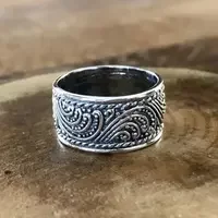 Zilveren Bali ring 'UBUD'