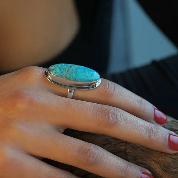 Turquoise ring Apolonia