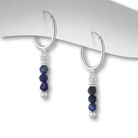 Lapis Lazuli hoop oorbellen Bo