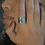 Boho ring Oniala Copper turquoise