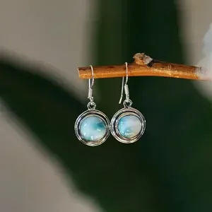 Larimar oorbellen Sjanta