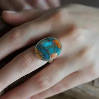 Spiny Oyster Turquoise ring Mo