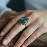 Spiny Oyster Turquoise ring Mo Spiny Oyster Turquoise ring Mo