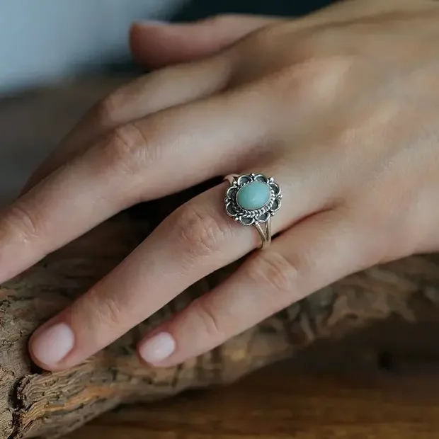 Larimar ring Vacama