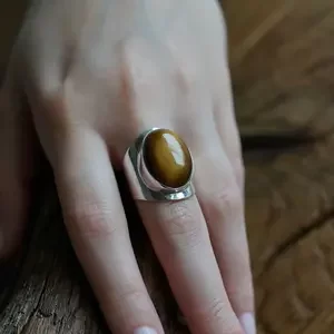 Tiger -eye ring Anello