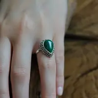 Zilveren ring Malachiet Abha Zilveren ring Malachiet Abha