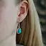 Turquoise oorbellen Thecla Turquoise oorbellen Thecla