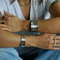 Brede bangle armband stripes Brede bangle armband stripes