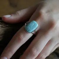 Larimar ring Dominicana