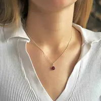 Rode Jade ketting druppel Rode Jade ketting druppel
