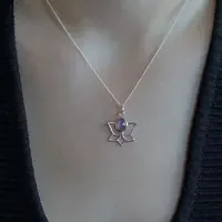 Amethist hanger Lotus Amethist hanger Lotus