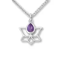 Amethist hanger Lotus Amethist hanger Lotus