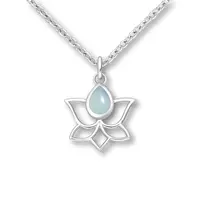 Chalcedoon hanger Lotus Chalcedoon hanger Lotus