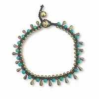 Enkelbandje turquoise summer drop Enkelbandje turquoise summer drop