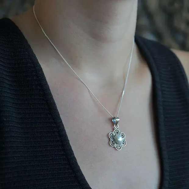 Parelketting Bloem