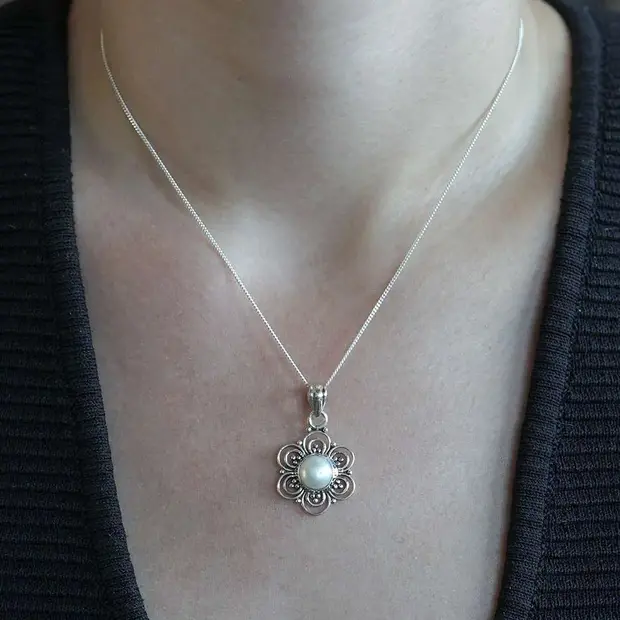 Parelketting Bloem