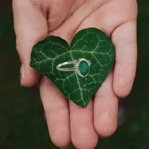 Groene Onyx ring Piccola