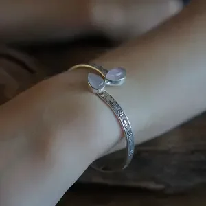 Rozenkwarts bangle armband Zazu