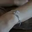 Rozenkwarts bangle armband Zazu