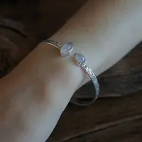 Rozenkwarts bangle armband Zazu