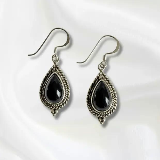 Black Onyx oorbellen Branami