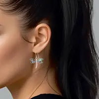 Libelle oorbellen Abalone