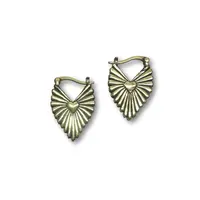 Goudkleurige oorbellen hart Liva