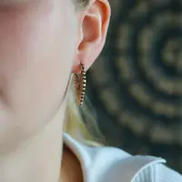 Goudkleurige oorbellen hart Liva