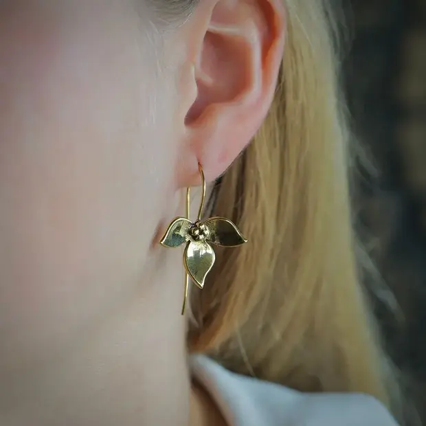 Oorbellen goudkleur Bloem Oorbellen goudkleur Bloem