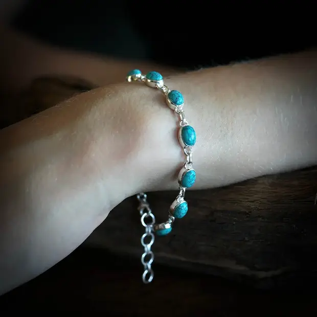 Turquoise armband Elif