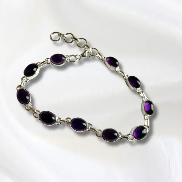 Amethist  dames armband Elif