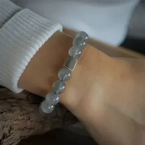 Graveerbare kralenarmband Labradoriet