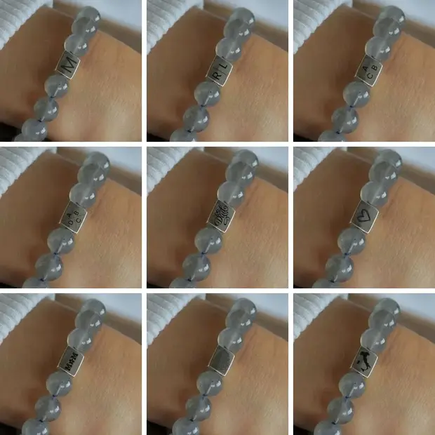 Graveerbare kralenarmband Labradoriet Graveerbare kralenarmband Labradoriet