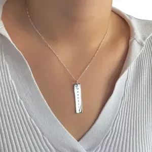 Graveerbare ketting Flat Bar