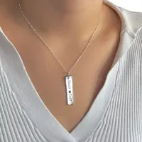 Graveerbare ketting Flat Bar Graveerbare ketting Flat Bar