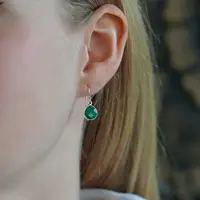 Groene onyx oorbellen Avin Groene onyx oorbellen Avin