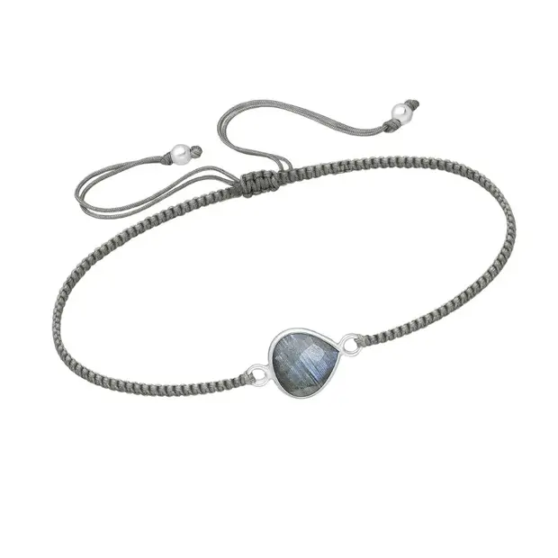 Armbandje Labradoriet druppel