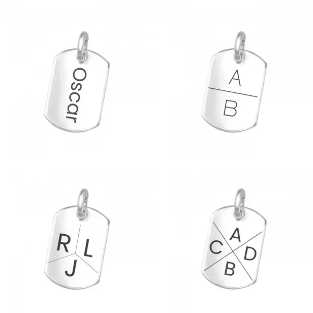 Mini Dog Tag ketting graveerbaar Mini Dog Tag ketting graveerbaar